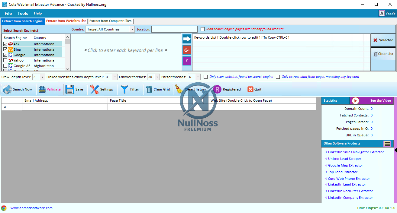 Cute Web Email Extractor Advance v2.1.22 Cracked