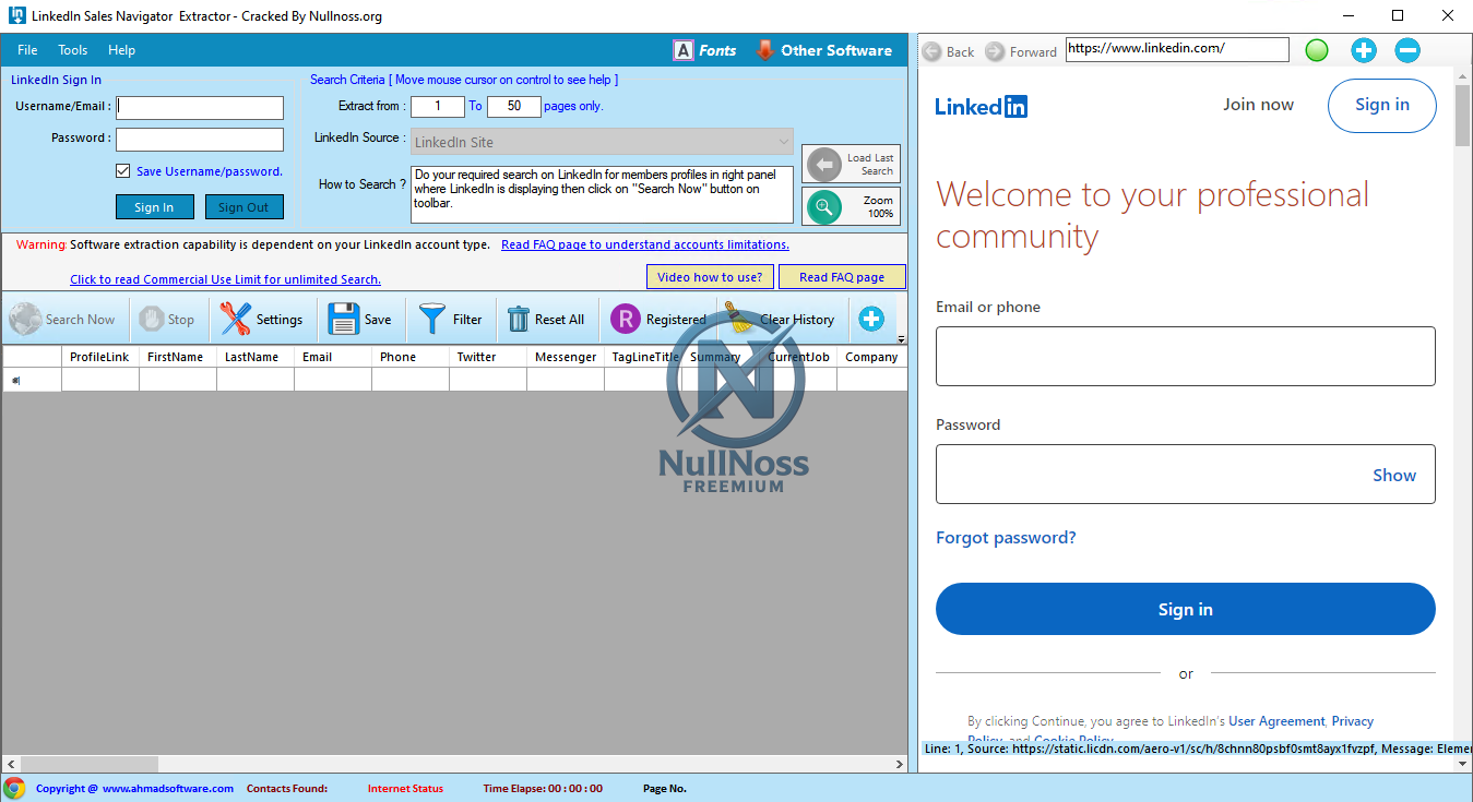 LinkedIn Sales Navigator Extractor v4.0.2177 Cracked