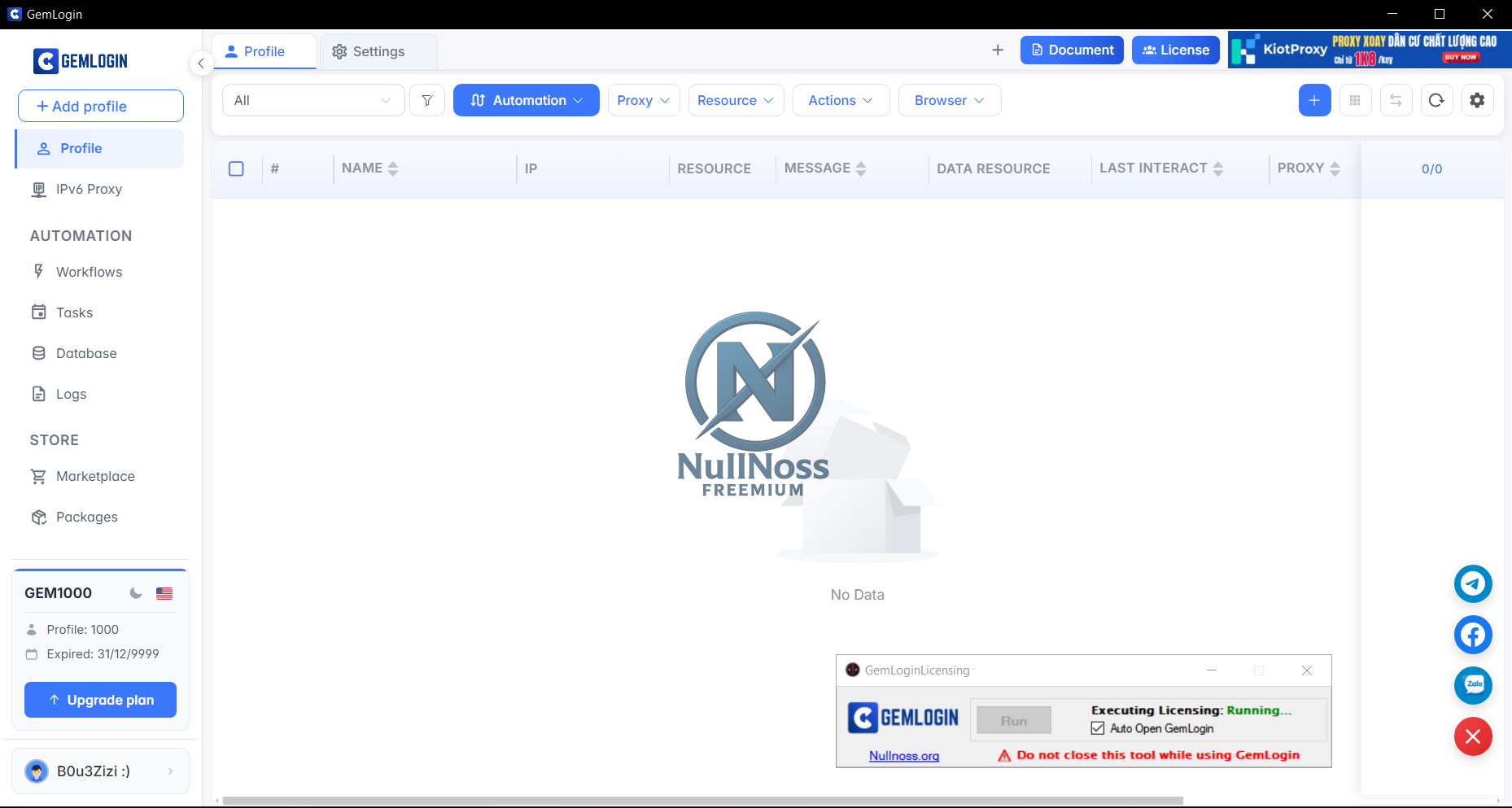 GemLogin – Antidetect Browser v5.0.4 Cracked
